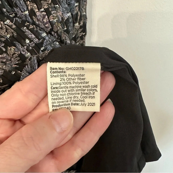 NWT Good Hart by Matilda Jane Black and Navy Paisley Wimberley Pleated Skirt - Picture 5 of 8